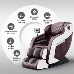English Elm The Zero Gravity Massage Chair: Full Airbag Coverage, Hip Heating & Foot Massage For Ultimate Relaxation! W3327S00001-GIGA