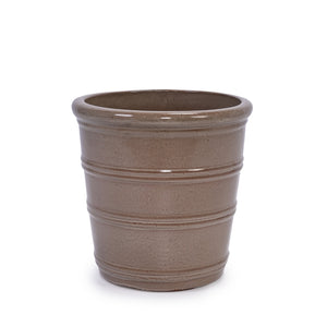 English Elm 3 Pieces Ceramic Flowerpot Set - Handcrafted Antique Yellow Planters For Garden, Patio & Indoors W3273P321529