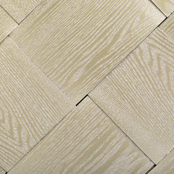 English Elm K&K Farmhouse Kitchen Island with 3D Wave Stripes Ash Veneer, Drop Leaf, Rolling Cart Storage Champagne N707P207916X