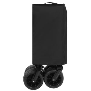 English Elm Foldable Heavy Duty Wagon Cart 480lb Capacity All-terrain Wheels Extendable Cargo Bed W2932P289382