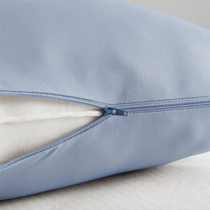 English Elm 1- Piece Full Body Cooling Pillow with Nylon Spandex Cover for Side Sleepers Blue B035P482975