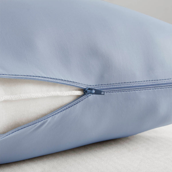 English Elm 1- Piece Full Body Cooling Pillow with Nylon Spandex Cover for Side Sleepers Blue B035P482975