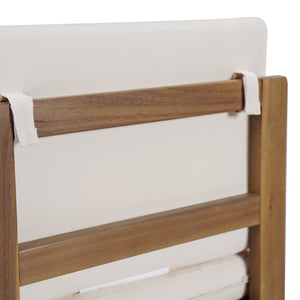 English Elm Christopher Knight Home® - Outdoor Acacia Wood Barstool set brings rustic-modern charm, durable solid wood, water-resistant cushions, easy assembly Light beige,Light Brown 43 L x 24.25 W x 11.5 H N776P285374L