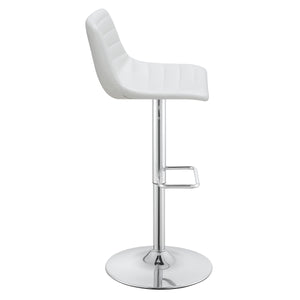 OSP Home Furnishings Araceli Height Adj Stool  - Set of 2 White