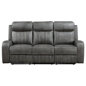 English Elm Forrest Grey Motion Reclining Sofa - Modern Elegance With Plush Comfort And Stylish Design Features B062P354053