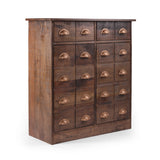 Christopher Knight Home® - Noble House - Terrell Handcrafted Boho Mango Wood Cabinet, Antique Natural