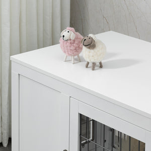 English Elm PawHut Plush Pet Couch Bed for Mini Dogs and Cats, Washable Removable Cushion, Waterproof Cover White W2225P229737