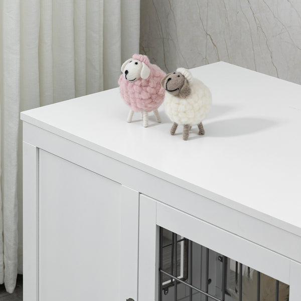 English Elm PawHut Plush Pet Couch Bed for Mini Dogs and Cats, Washable Removable Cushion, Waterproof Cover White W2225P229737