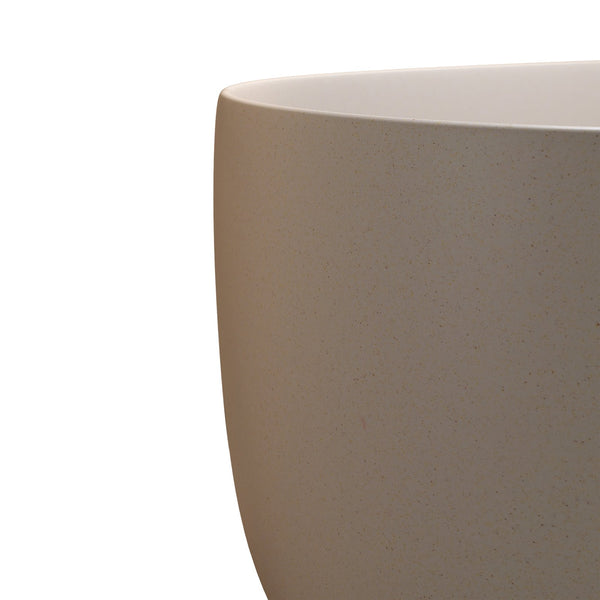 English Elm 51'' Freestanding Solid Resin Stone Soaking Tub Spa Ergonomic Matte White Bath Beige W2753P340379