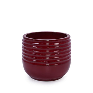 English Elm 3 Elegant Ceramic Flowerpots Set - Handcrafted Modern Planters For Patio, Garden & Windowsills W3273P321467