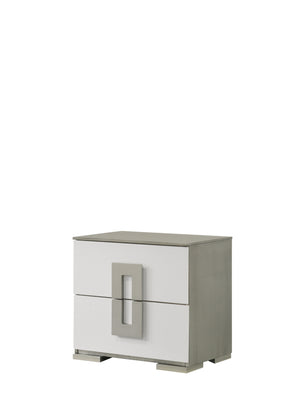 English Elm Olivia 4-Piece Full Bedroom Set With Led Headboard – Chic White Finish & Smart Storage Solutions B009S01758