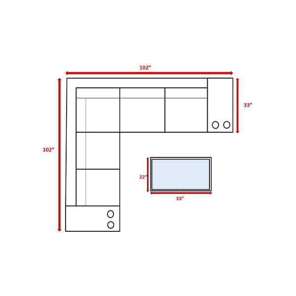 English Elm Fully Assembled 4-Seat Modular Wicker Sectional Set With Plush, Weather-Resistant Cushions & Table B120S00193