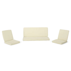 English Elm Christopher Knight Home® - Carolina Club Chair & Loveseat Cushion Set - Cream, Water-Repellent, Plush Support, Easy Care N775P270159C