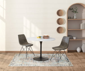 OSP Home Furnishings Trenton Chair  - Set of 2 Charcoal