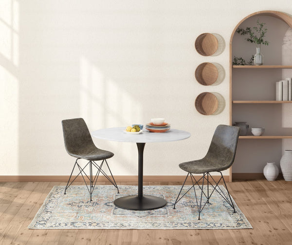 OSP Home Furnishings Trenton Chair  - Set of 2 Charcoal