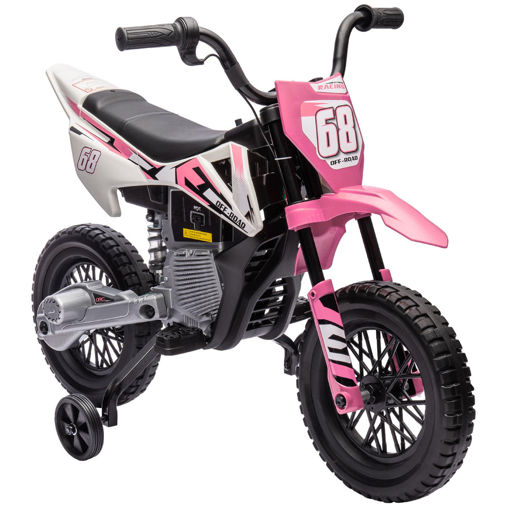 English Elm Qaba Vespa Licensed Retro Ride on Electric Motorbike for Toddlers with Fm Radio Pink W2225P229727