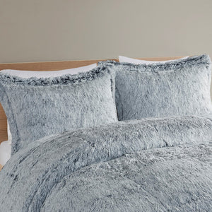 English Elm King/Cal Plush Malea Shaggy Long Fur Comforter Mini Set – Ultra-Soft Faux Fur, Plush Reverse Warmth B035129363