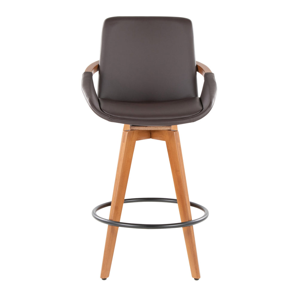 English Elm Dining/accent Chair Solid Wood Tapered Legs Cream Upholstery Mid-century Modern Seating B202P471197