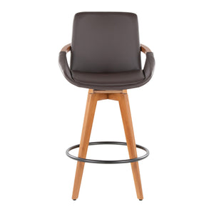 English Elm Dining/accent Chair Solid Wood Tapered Legs Cream Upholstery Mid-century Modern Seating B202P471197