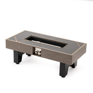 English Elm 42_Inch Contemporary Iron Fire Pit Table – Durable, Propane-Powered, Perfect For Outdoor Gatherings! W3131P277178