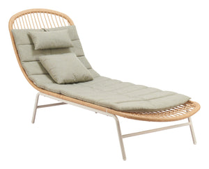 Skim Lounge Chair - Multicolor Outdoor Seating with Stylish Design, Durable Fabric & Rattan Weave