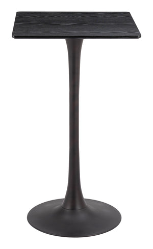 Valleta Bar Table Black 109833 Zuo Modern