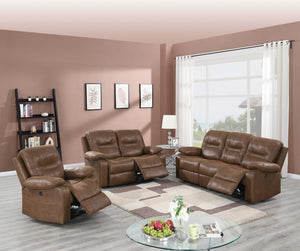 English Elm Modern Power Reclining Sofa with Usb Port Faux Leather Pillow Top Arms Living Room B011P467869