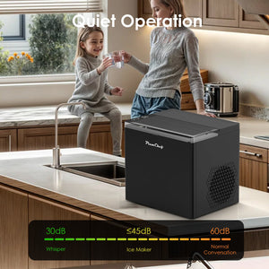 English Elm Bullet Ice Maker Countertop Portable Machine 26 Lbs Daily Fast Quiet Compact W1002P484591