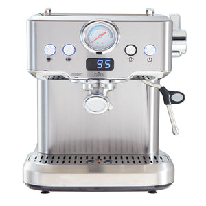 English Elm 20 Bar Espresso Machine with Steam Wand Pressure Display and Ese Pod Support W1002P292436