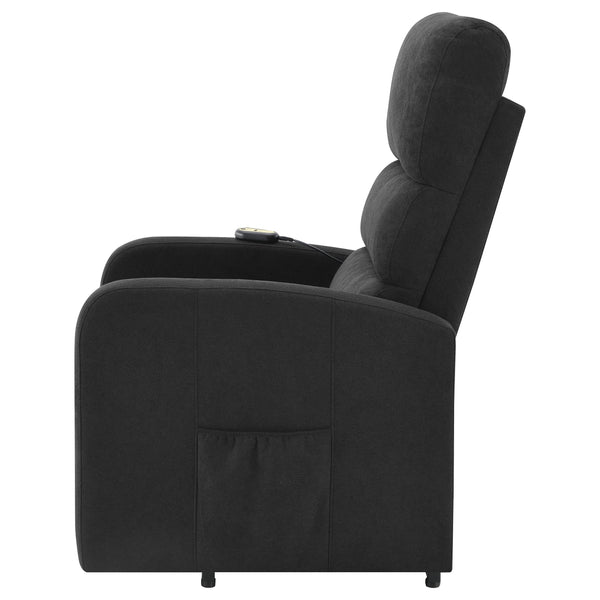 English Elm Royston Channel Back Power Lift Recliner with Remote and Pocket Coil Fabric Seat B062P440092