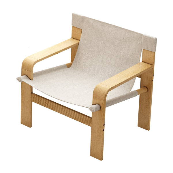 English Elm Detachable Oak Accent Chair with Solid Wood Frame, Wide Armrest, Removable Washable Linen Cover White W2336P251803