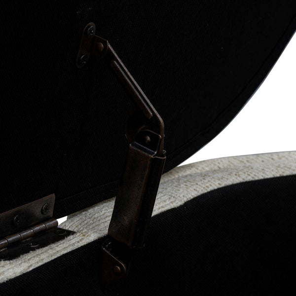 JLA Home Martha Stewart - Fully Upholstered Oval Storage Bench with Plush Seat, Soft-Close Lid, Hidden Interior, 400 lb Capacity MT105-0188