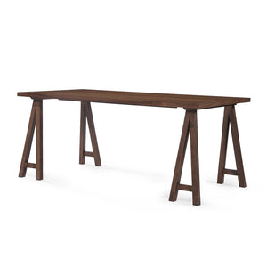 English Elm Christopher Knight Home® - DINING table solid wood and MDF farmhouse dining table 74.5" versatile large desk gaming surface farmhouse style durable design Walnut 60386.00