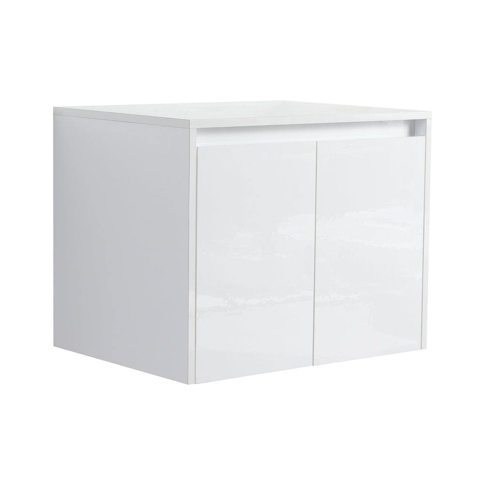 English Elm 24" Bathroom Wall Cabinet - Modern Float Mount Design With Soft-Close Doors For Style & Storage W999P312100