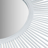 Madison Park Fiore Modern/Contemporary Sunburst Wall Decor Mirror 29.5"D MP95F-0265 Silver