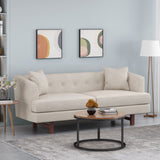 Christopher Knight Home® - Noble House - Mableton Mid-Century Modern Upholstered 3 Seater Sofa