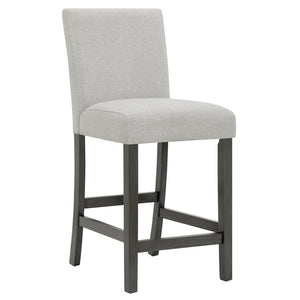 English Elm Luna 7 Piece Counter Height Dining Set Faux Marble Top with Upholstered Seating B2749S00325