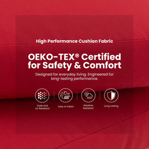 English Elm Modern Outdoor 2-Piece Swivel Bar Chairs – Stylish Aluminum Frame, Ergonomic Design & Weather-Resistant Cushions W1886P352347