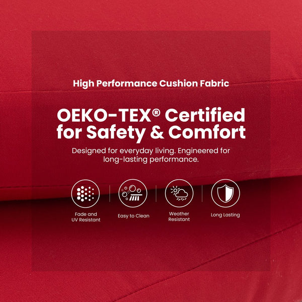 English Elm Modern Outdoor 2-Piece Swivel Bar Chairs – Stylish Aluminum Frame, Ergonomic Design & Weather-Resistant Cushions W1886P352347