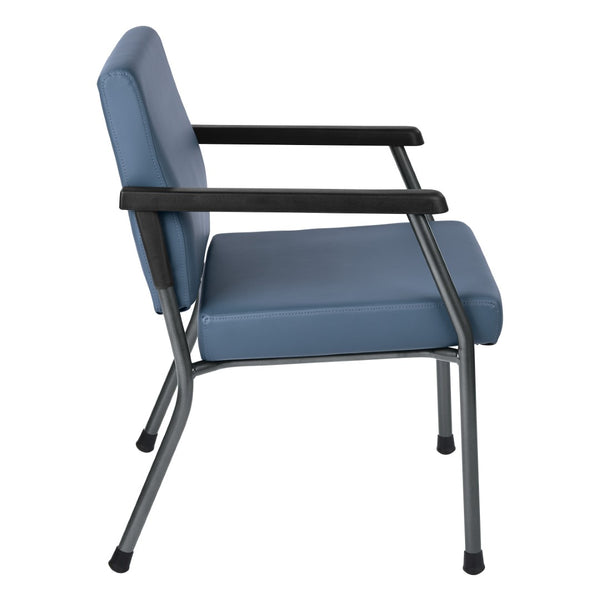 OSP Home Furnishings Bariatric Guest Chair with Reinforced Metal Frame and Plush Padded Seat for Medical Offices BC9602-R105