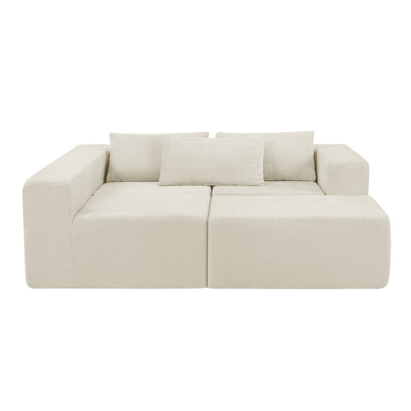 English Elm Christopher Knight Home® - 107" Compressed Sectional Sofas In Elegant Khaki - Modular Design, Cloud-Like Comfort & Durability! N771P346765V_N771P346766V