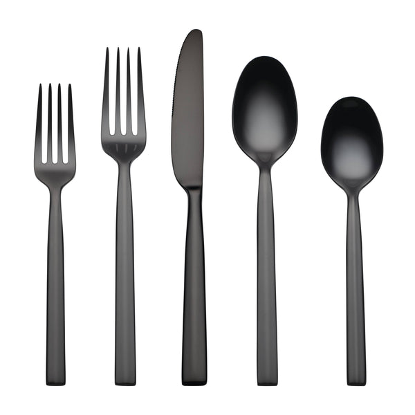 Lenox Cambridge Aero Black Mirror 20-Piece Flatware Set NO COLOR METAL 519420DS