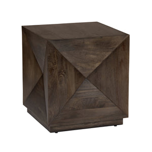 Crestview Collection Transitional Square End Table In Solid Mango Wood - Modern Accent Furniture For Any Space Brown Solid Wood Cvfnr4818