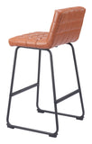 Pago Barstool - Set of 2 Brown 109950 Zuo Modern