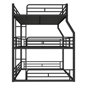 English Elm Twin Xl Solid Pine Loft Bed with Built-in Led Lighting and Storage Shelves Black W1580S00586