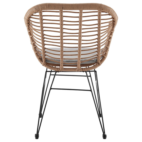 English Elm Antibes 3-Piece Modern Outdoor Conversation Set For Patios With Stylish Tan And Gray Cushions B365P398238