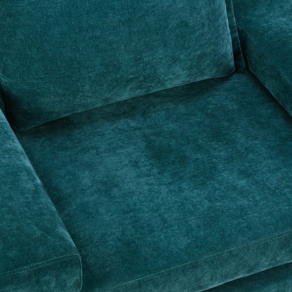 English Elm Christopher Knight Home® - Chenille Oversized Armchair with Thick Cushion and Wide Armrests, Ergonomic Back for Cozy Living Spaces Green N763P314419F