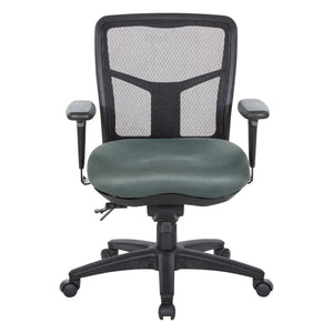 OSP Home Furnishings Progrid® Ergonomic Mid Back Mesh Office Chair with Lumbar Support and Pneumatic Height Adjust 92893-2M