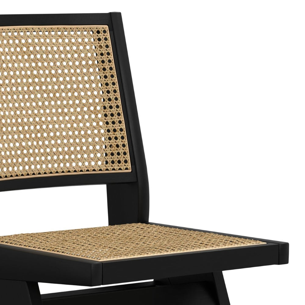 English Elm Regina Dining Chairs Set Of 2 - Mid-Century Modern Design With Woven Cane Backrest & Durability B136P266936-GIGA