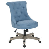OSP Home Furnishings Hannah Tufted Office Chair Sky